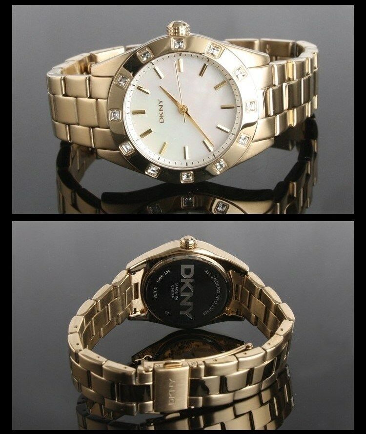 DKNY LADIE'S CRYSTALS LUXURY COLLECTION GOLD EDITION WATCH NY8661