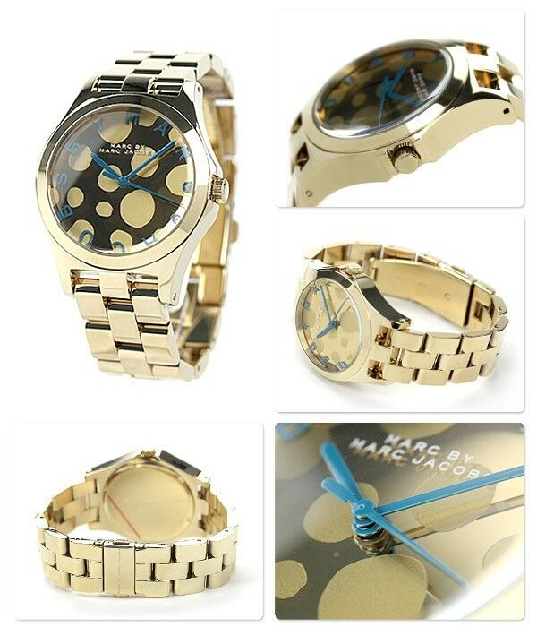 MARC BY JACOBS LUXURY ALL GOLD CIRCLES DETAIL WATCH MBM3267