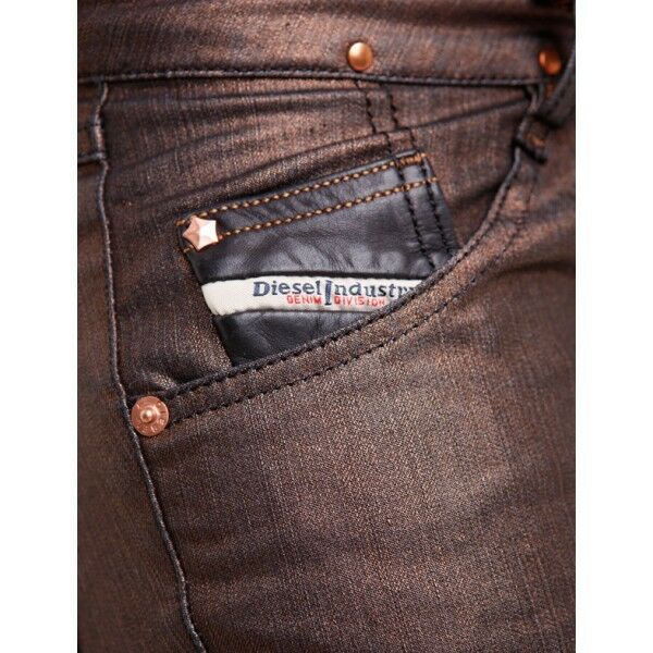 NWT $250 DIESEL JEANS WOMAN'S CLUSH 8HX BRONZE Zs. 24