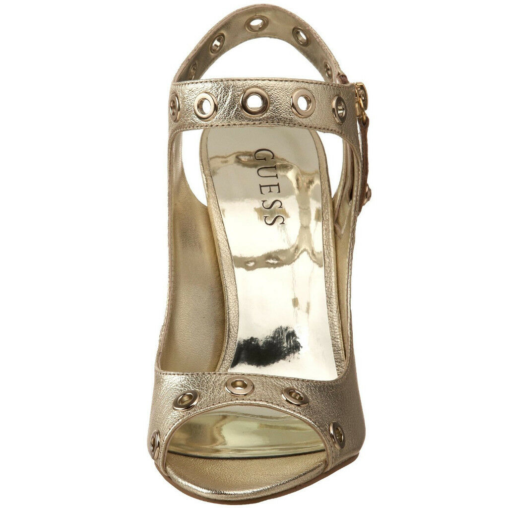 GUESS SANDALS HEELS PUMP OLYMPIC LEATHER Sz. 10