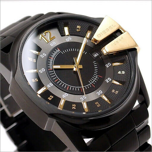 DIESEL MEN'S BLACK RENOVATION WATCH DZ1209