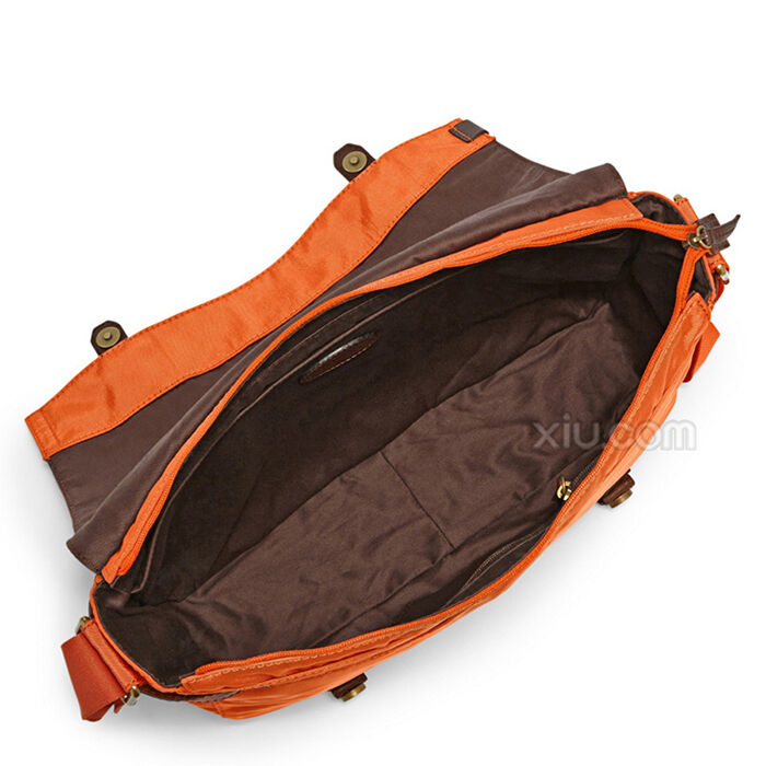 FOSSIL MEN'S ORANGE COLLECTION ATLAS MESSENGER BAG MBG9174800