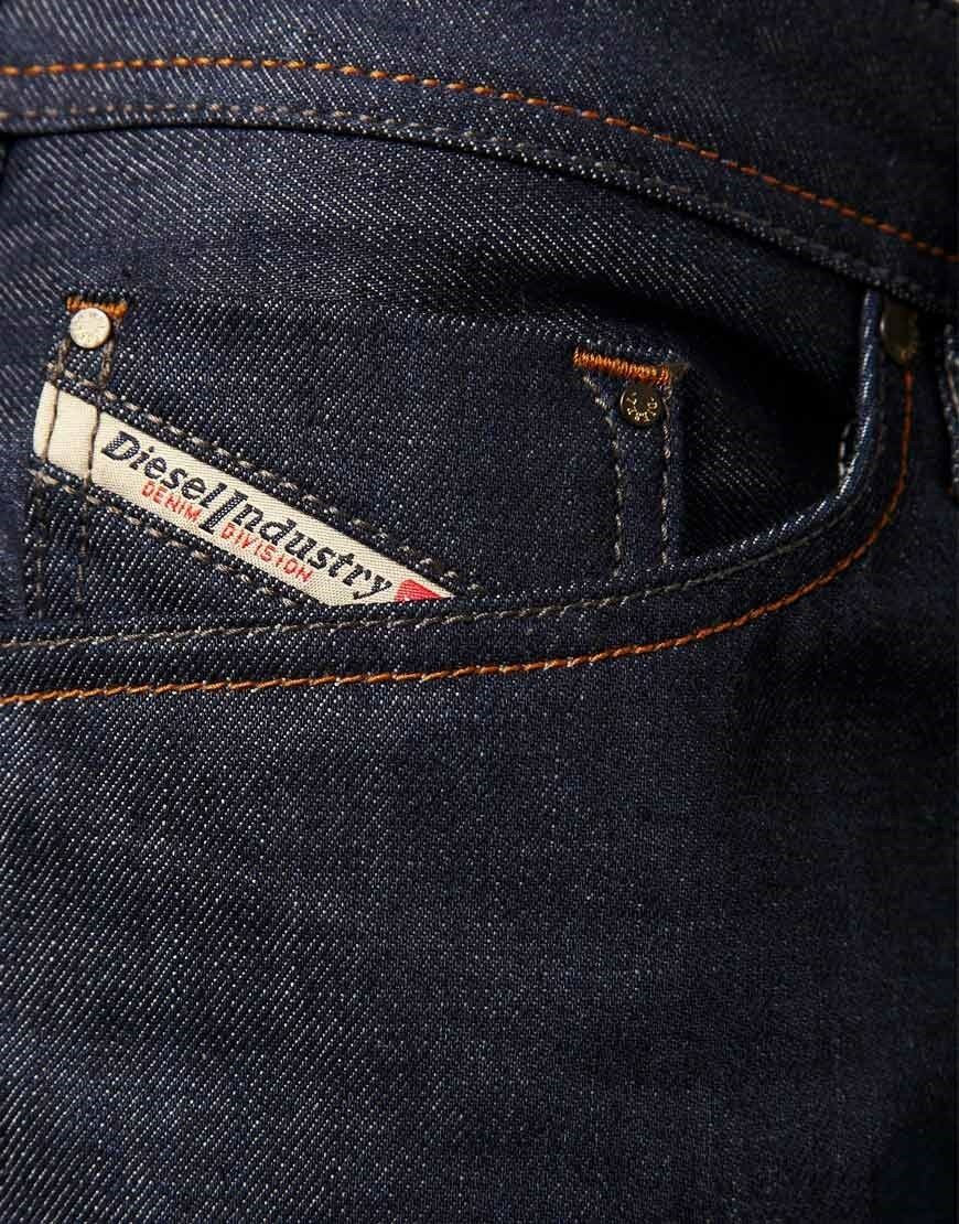DIESEL MEN'S TURBO KOOLTER 8Y9 STRAIGHT LEG DENIM JEANS Sz. 31 BY 34