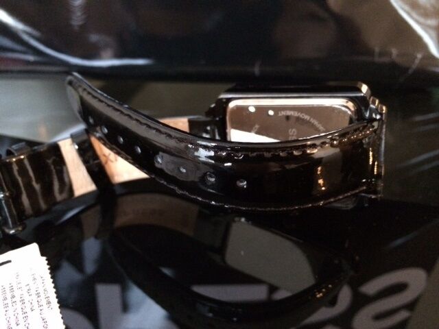 EXPRESS WOMEN'S CRYSTALS LUXURY BLACK LEATHER WATCH 38006102