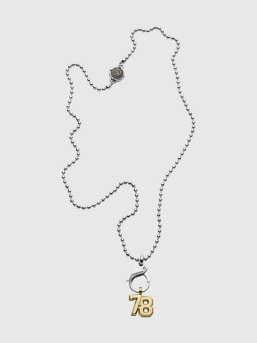 DIESEL MEN'S LOGO 78 NECKLACE DX1229