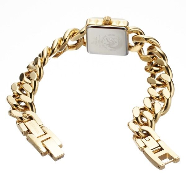 DIESEL LADIE'S TIME PIECE COLLECTION CHAIN GOLD WATCH DZ5431