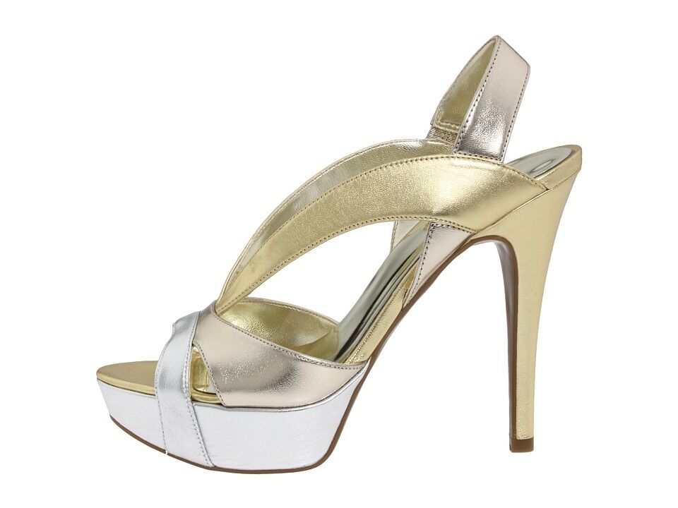 GUESS KISSIME SANDALS GOLD LEATHER Sz.. 7.5