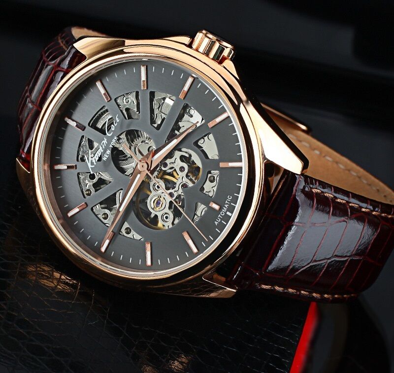 KENNETH COLE MEN'S AUTOMATIC SKELETON LUXURY WATCH KC1549