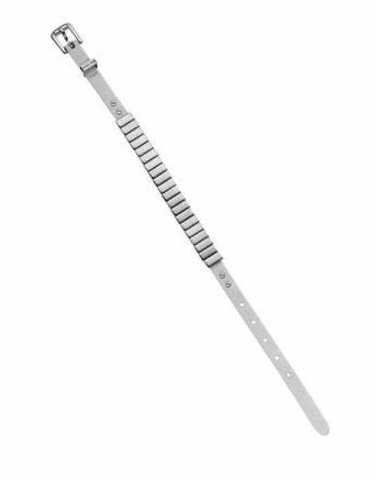 Michael Kors Belt Bracelet Silver Color/White MKJ2423