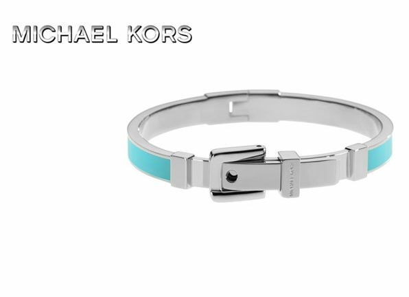 Michael Kors Buckle Enamel Bracelet Turquoise MKJ2274