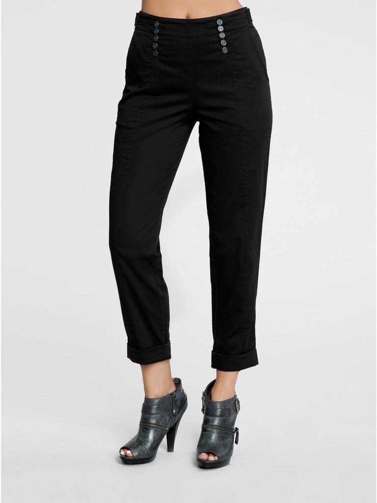 NWT $89 GUESS PENNY CHINO PANTS BLACK Sz. 31