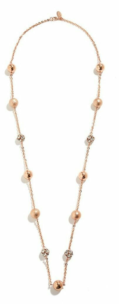 G by guess Rose Gold-Tone Fireball and Stardust Station Necklace