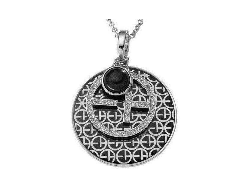 EMPORIO ARMANI LADIE'S CRYSTALS TRIPLE PENDANT NECKLACE EGS1433