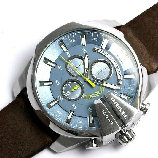 DIESEL MEN'S PREMIUM LEATHER WATCH DZ4281