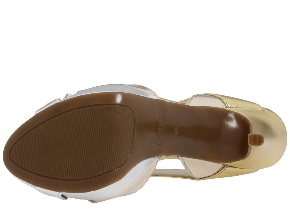 GUESS KISSIME SANDALS GOLD LEATHER Sz.. 7.5