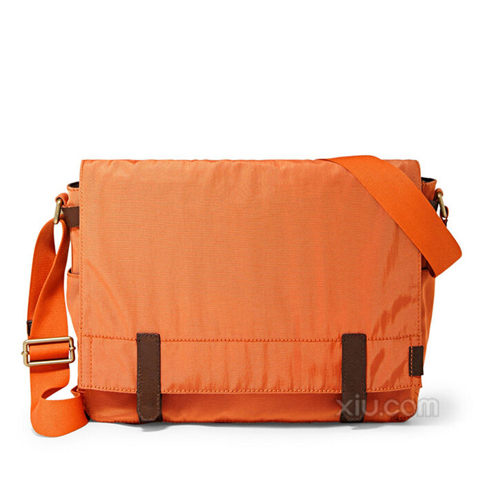 FOSSIL MEN'S ORANGE COLLECTION ATLAS MESSENGER BAG MBG9174800