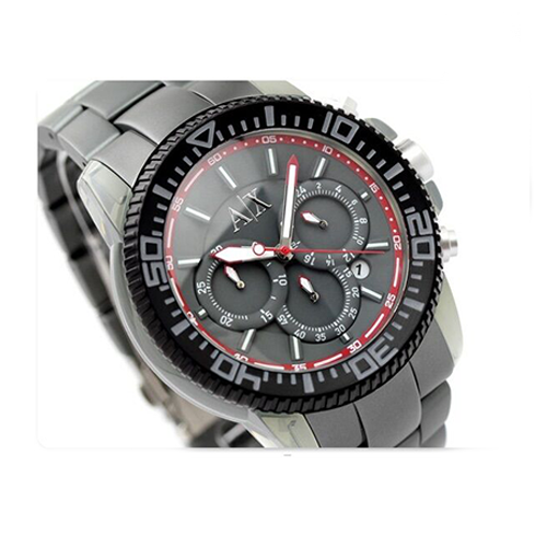 ARMANI EXCHANGE MEN'S CHRONOGRAPH GREY ALUMINUM WATCH AX1208