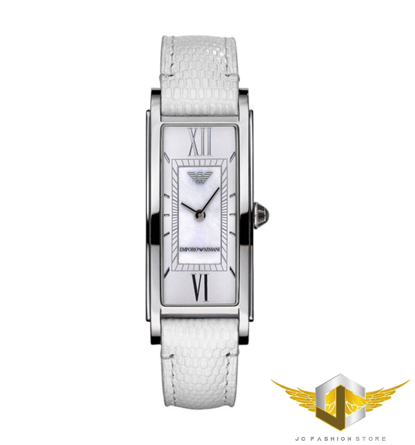 EMPORIO ARMANI WOMEN'S LUXURY COLLECTION WHITE LEATHER AR0787