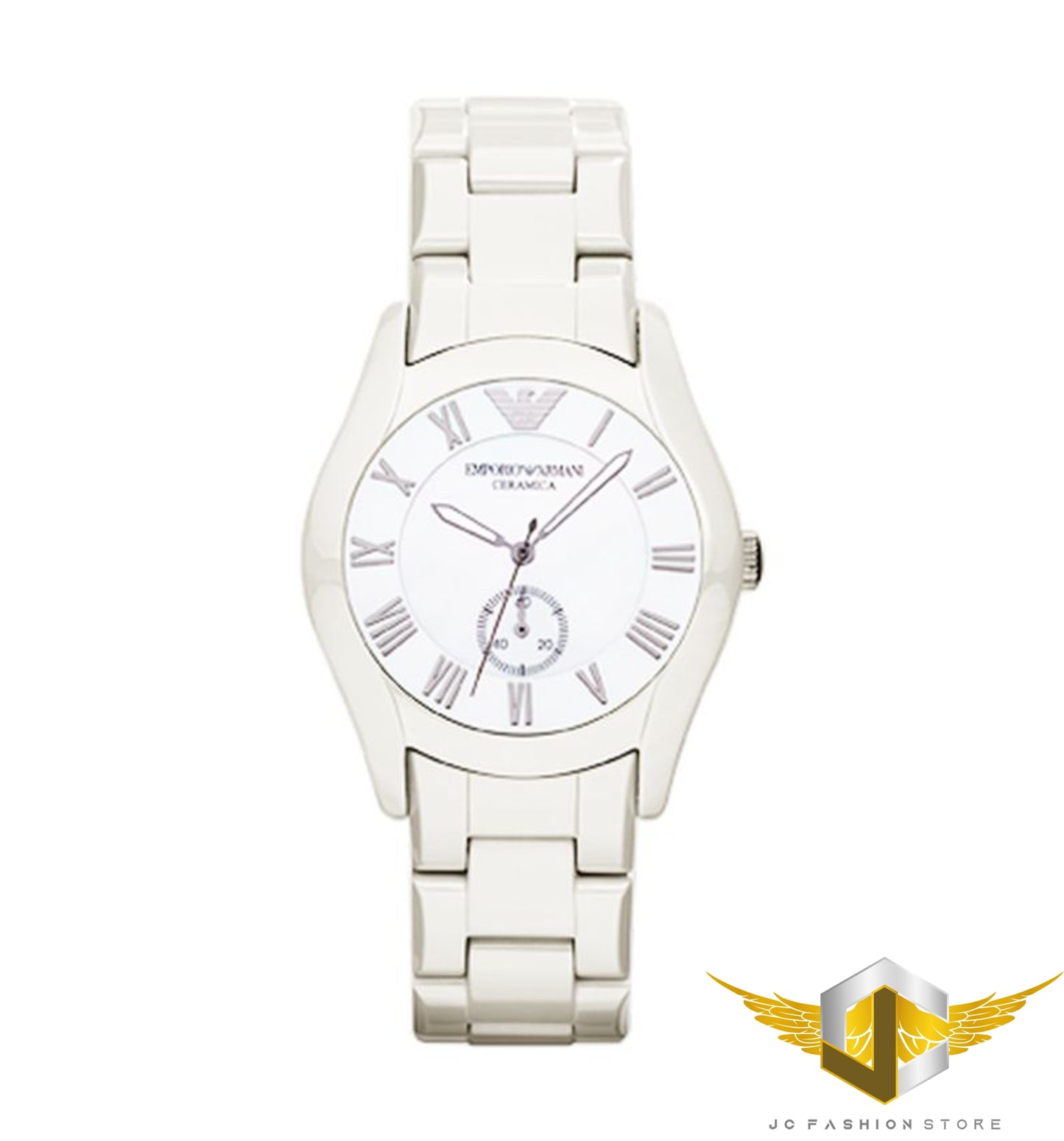 EMPORIO ARMANI LADIE'S COLLECTION GREY CERAMIC WATCH AR1461