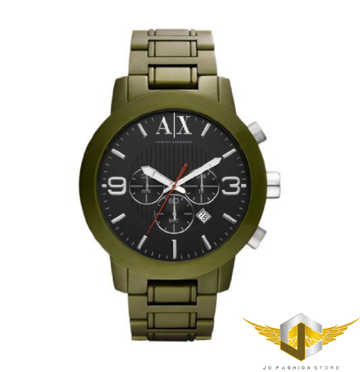 ARMANI EXCHANGE MEN'S ALUMINUM METALLIC ARMY AGRESSIVE WATCH AX1154