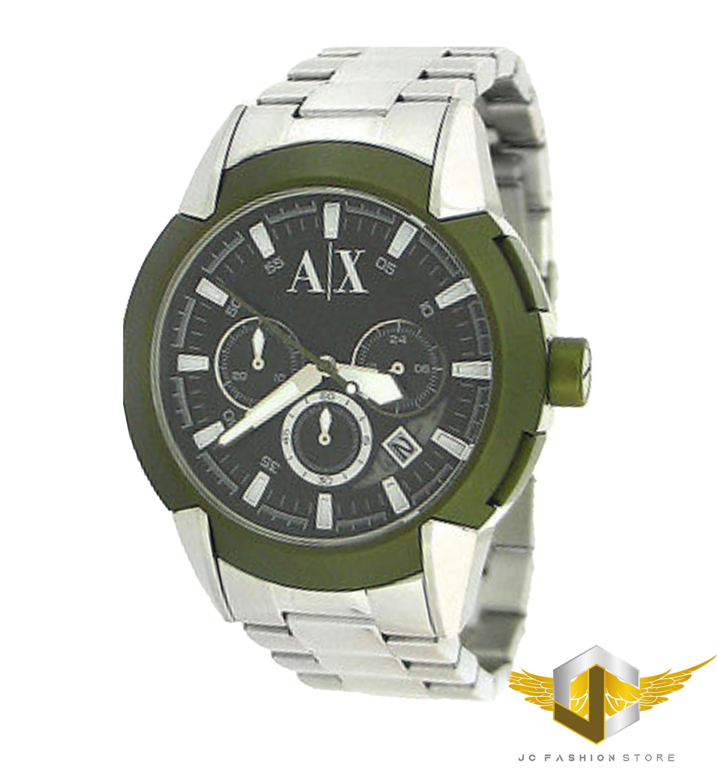 ARMANI EXCHANGE MEN'S CHRONOGRAPH ARMY GREEN DETAIL WATCH AX1175