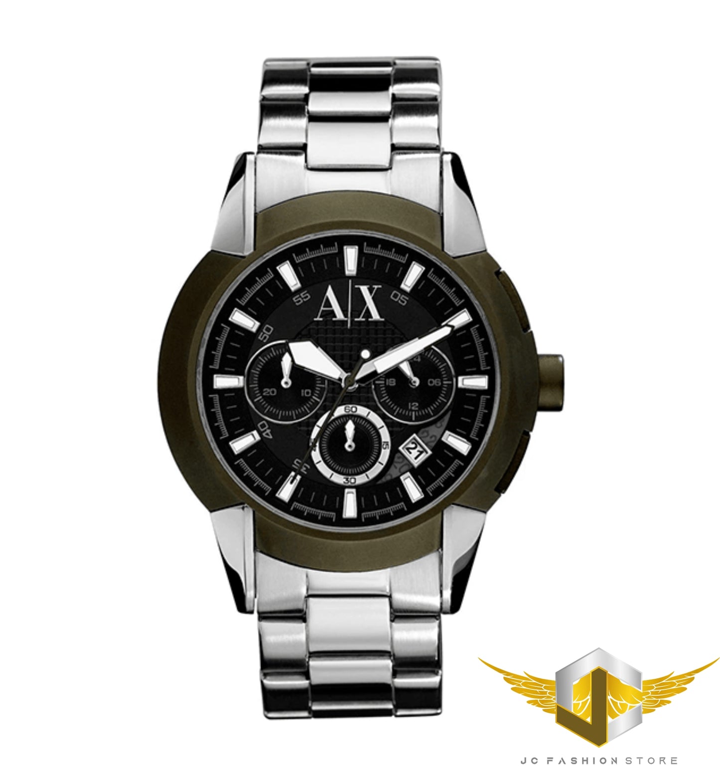 ARMANI EXCHANGE MEN'S CHRONOGRAPH ARMY GREEN DETAIL WATCH AX1175