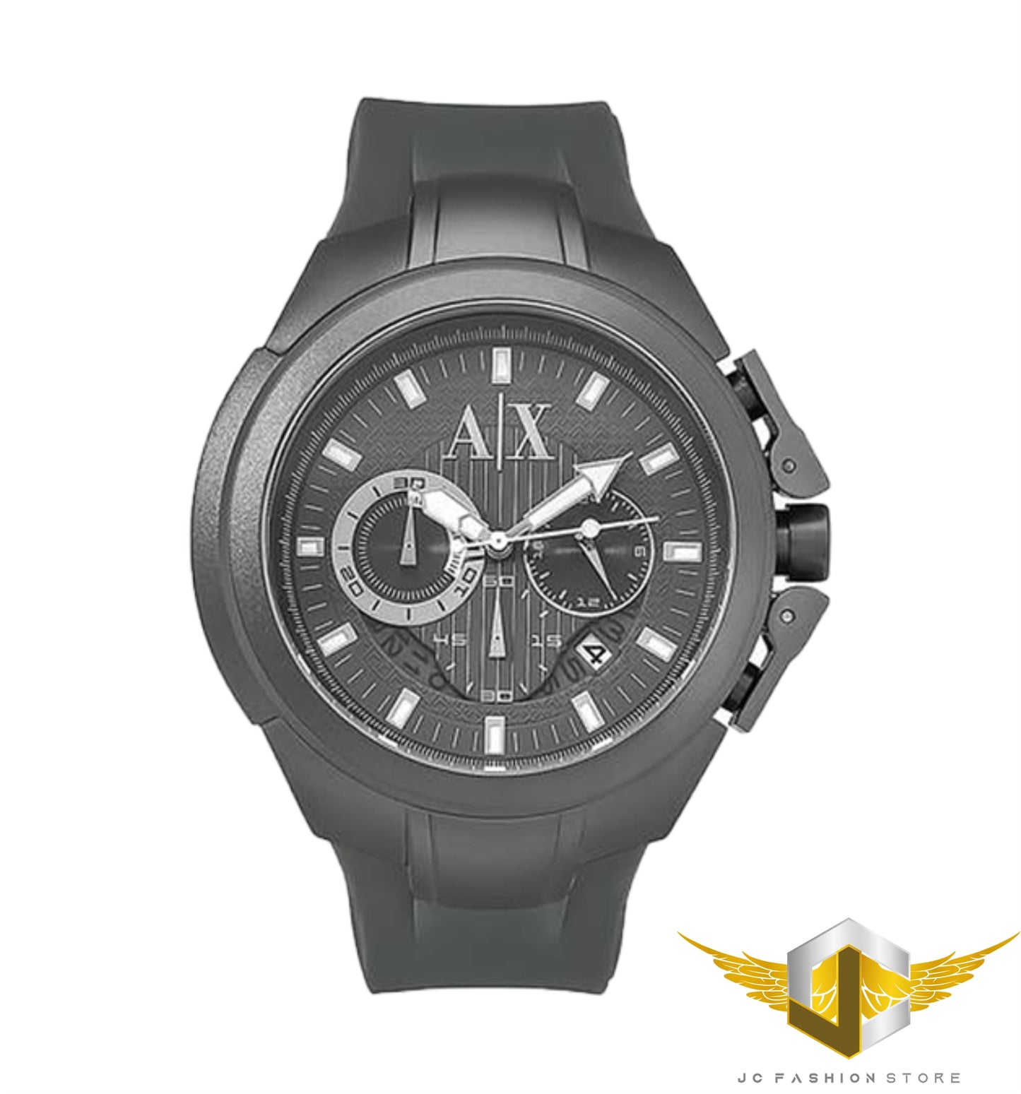 ARMANI EXCHANGE MEN'S CHRONOGRAPH RUBBER LUXURY WATCH AX1184