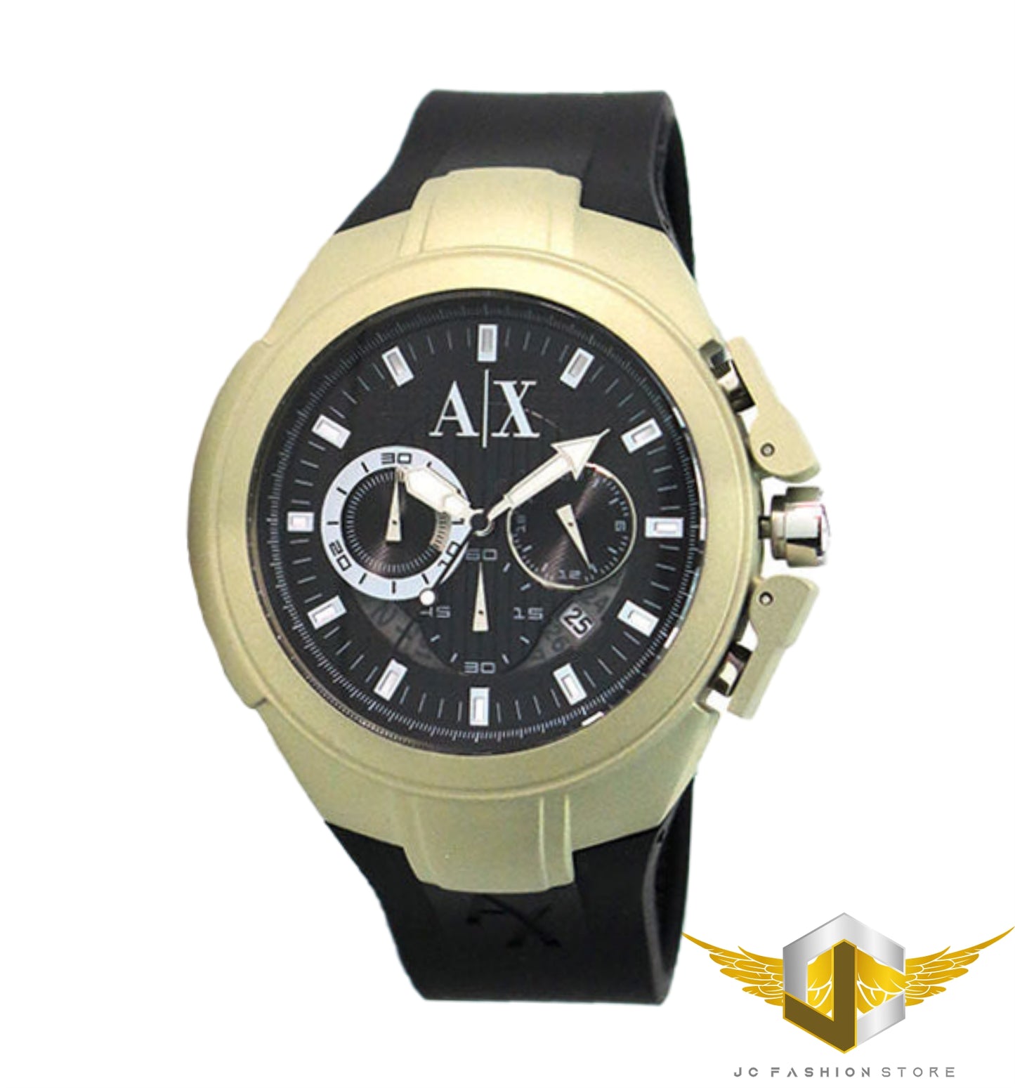 ARMANI EXCHANGE MEN'S CHRONOGRAPH RUBBER LUXURY WATCH AX1197