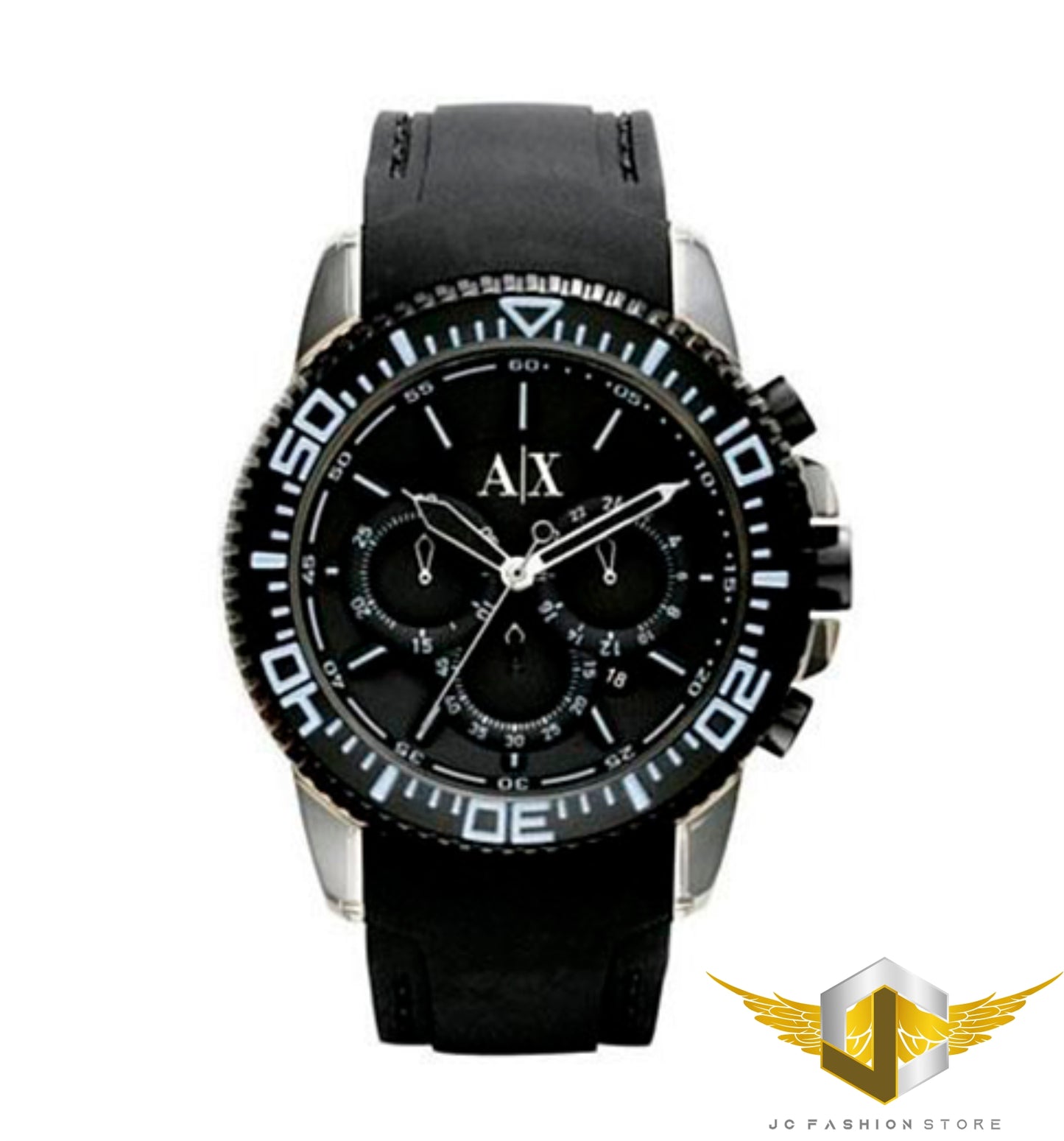 ARMANI EXCHANGE MEN'S RUBBER BLACK EDITION AX1203