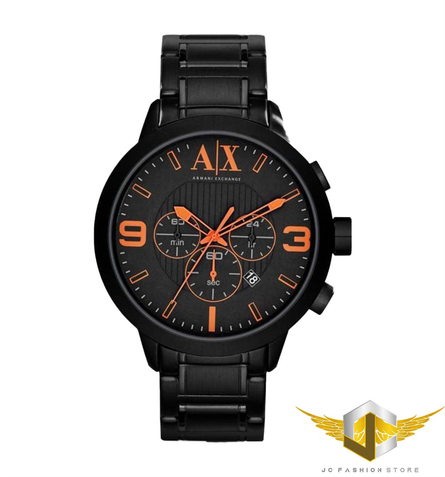 ARMANI EXCHANGE MEN'S ORANGE NEON CHRONOGRAPH WATCH AX1351