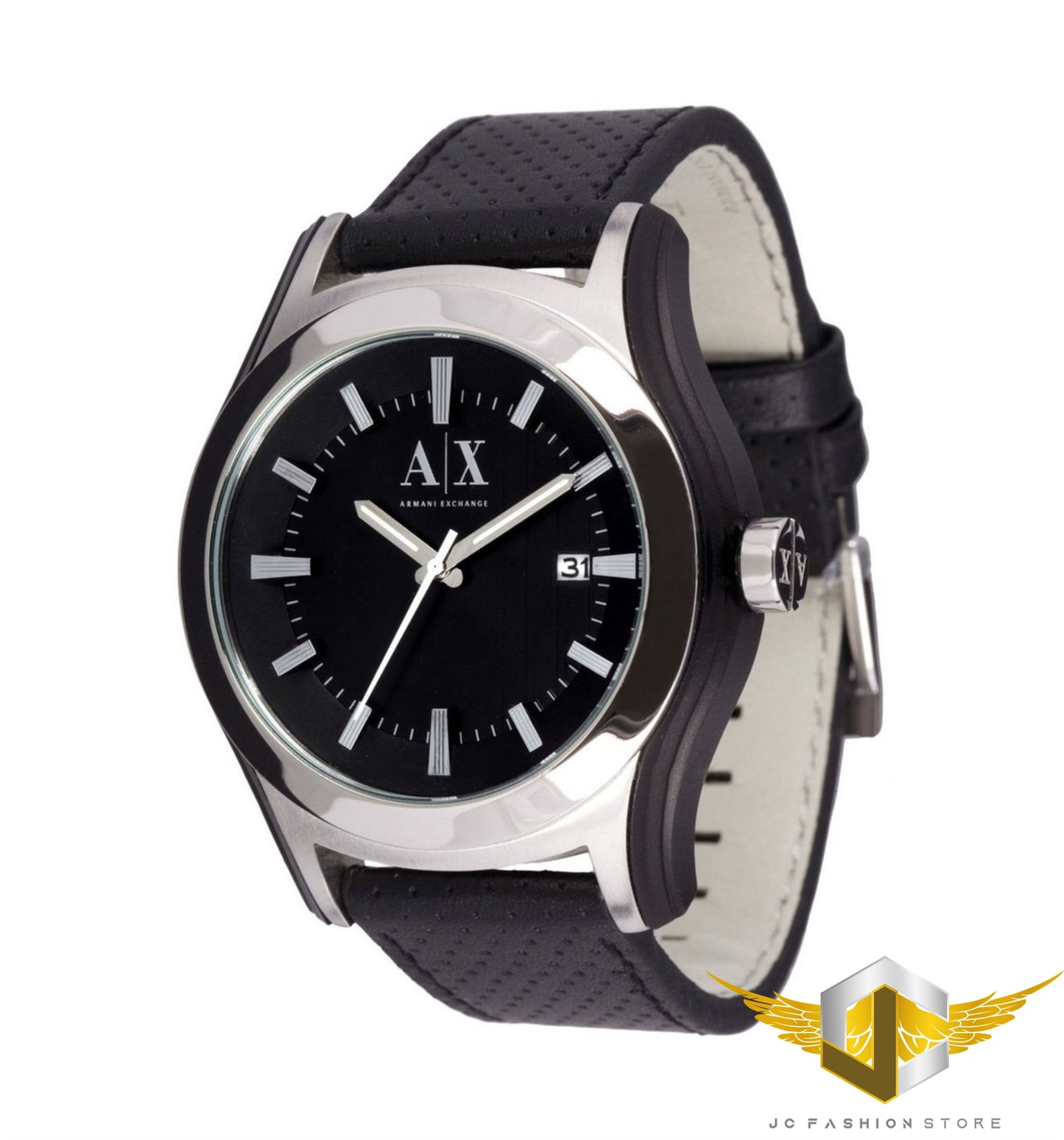 ARMANI EXCHANGE MEN'S SUPER COOL BLACK RACING WATCH AX2070