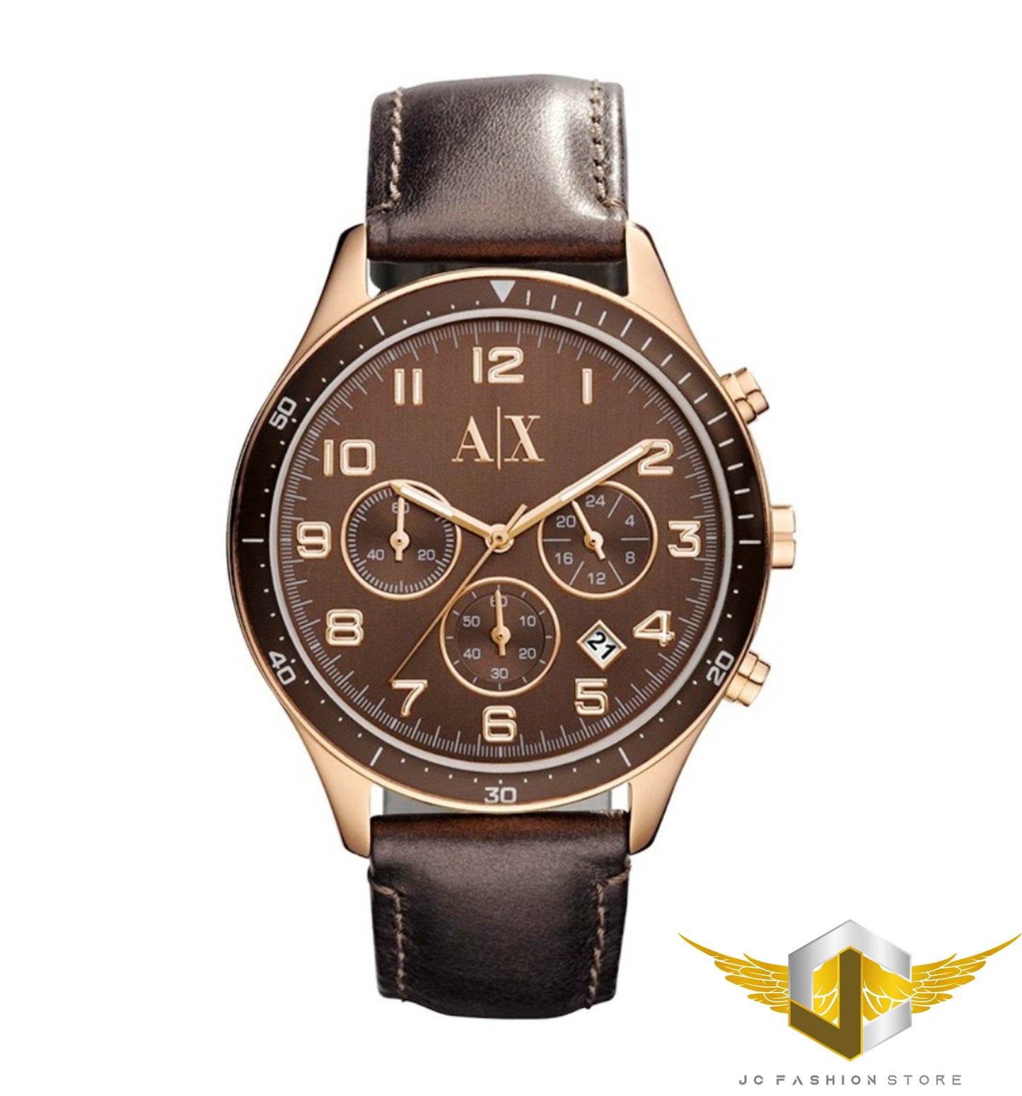ARMANI EXCHANGE LADIE'S CHRONOGRAPH ROSE GOLD WATCH AX5102