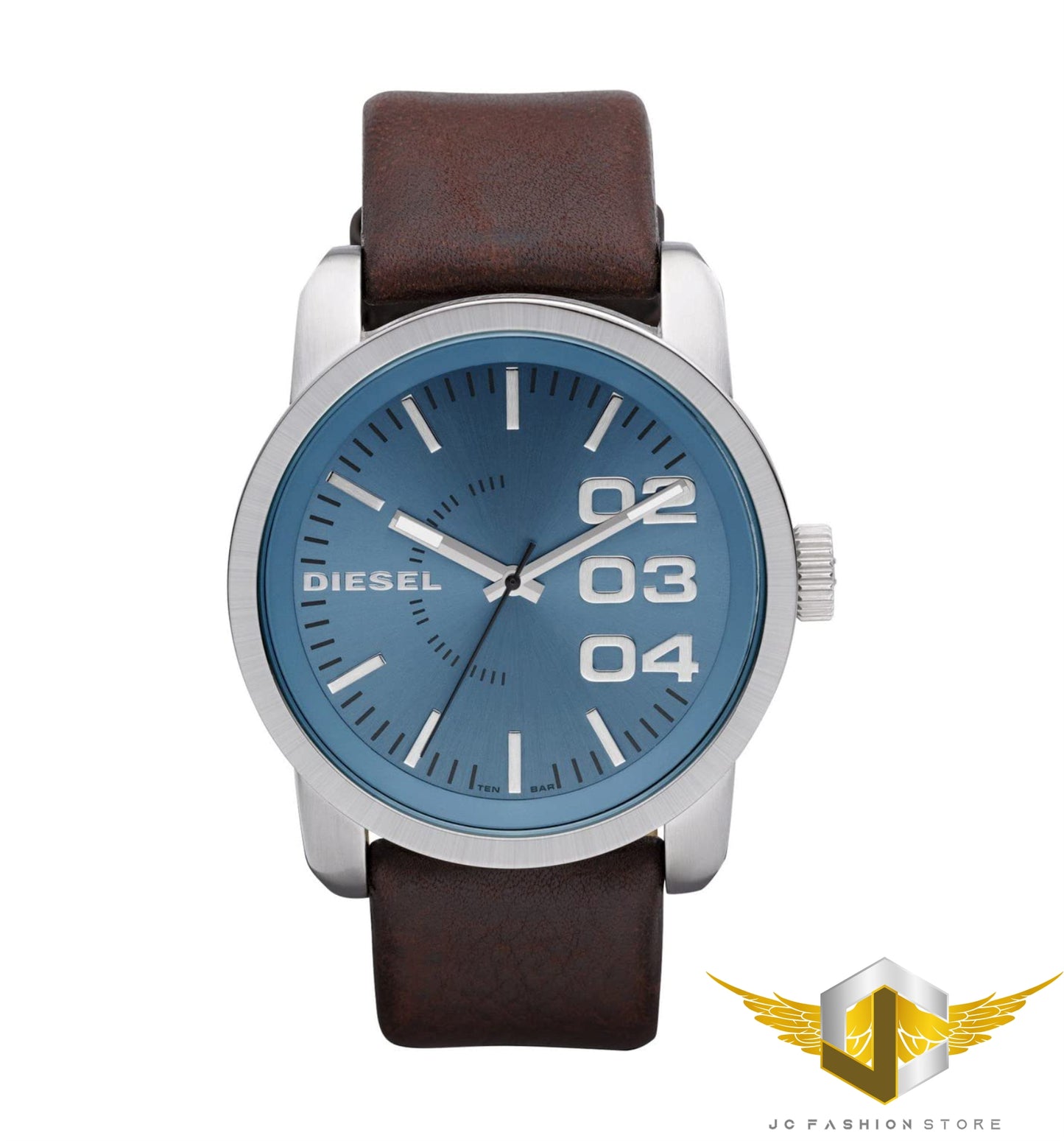DIESEL MEN'S LEATHER WATCH DZ1512