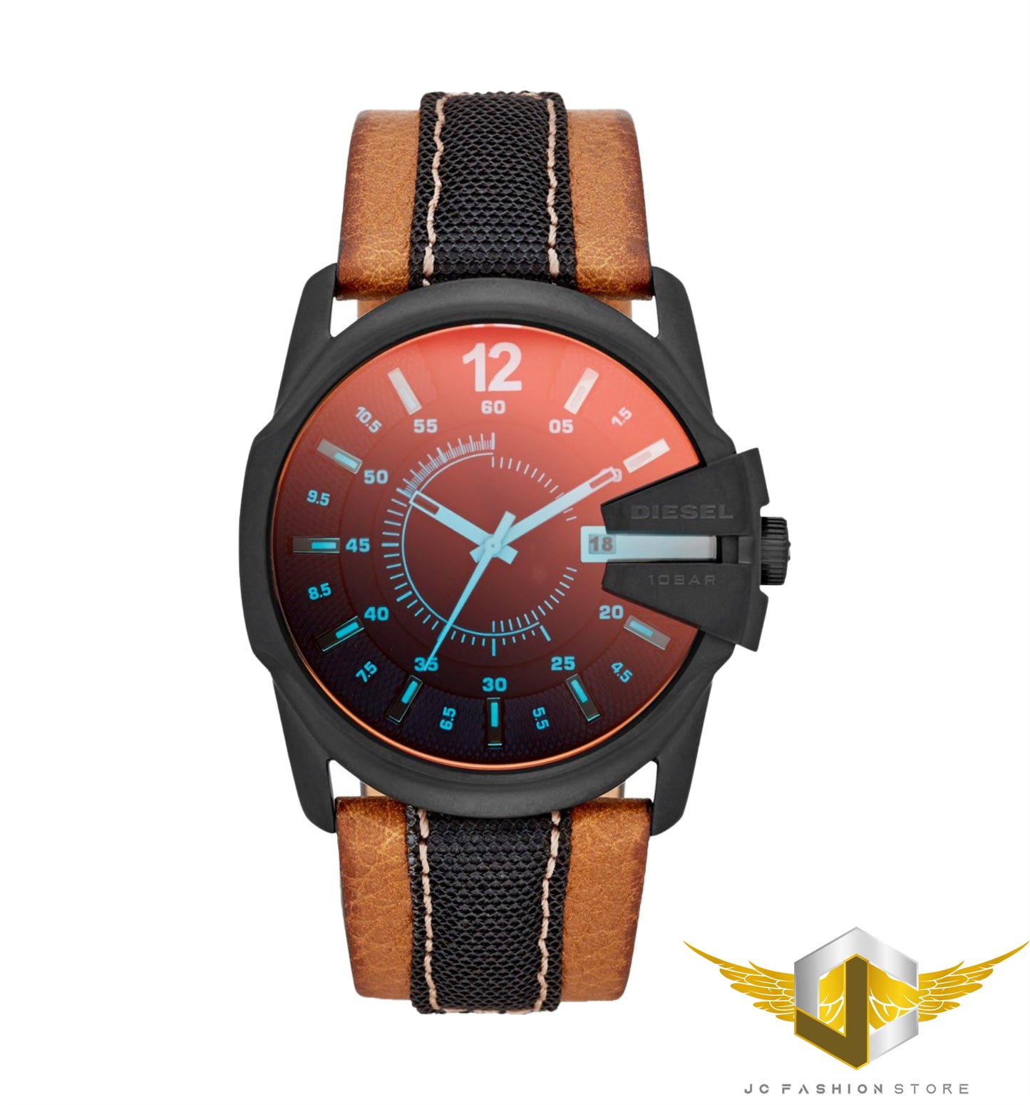 DIESEL MEN'S WATCH LEATHER DZ1600