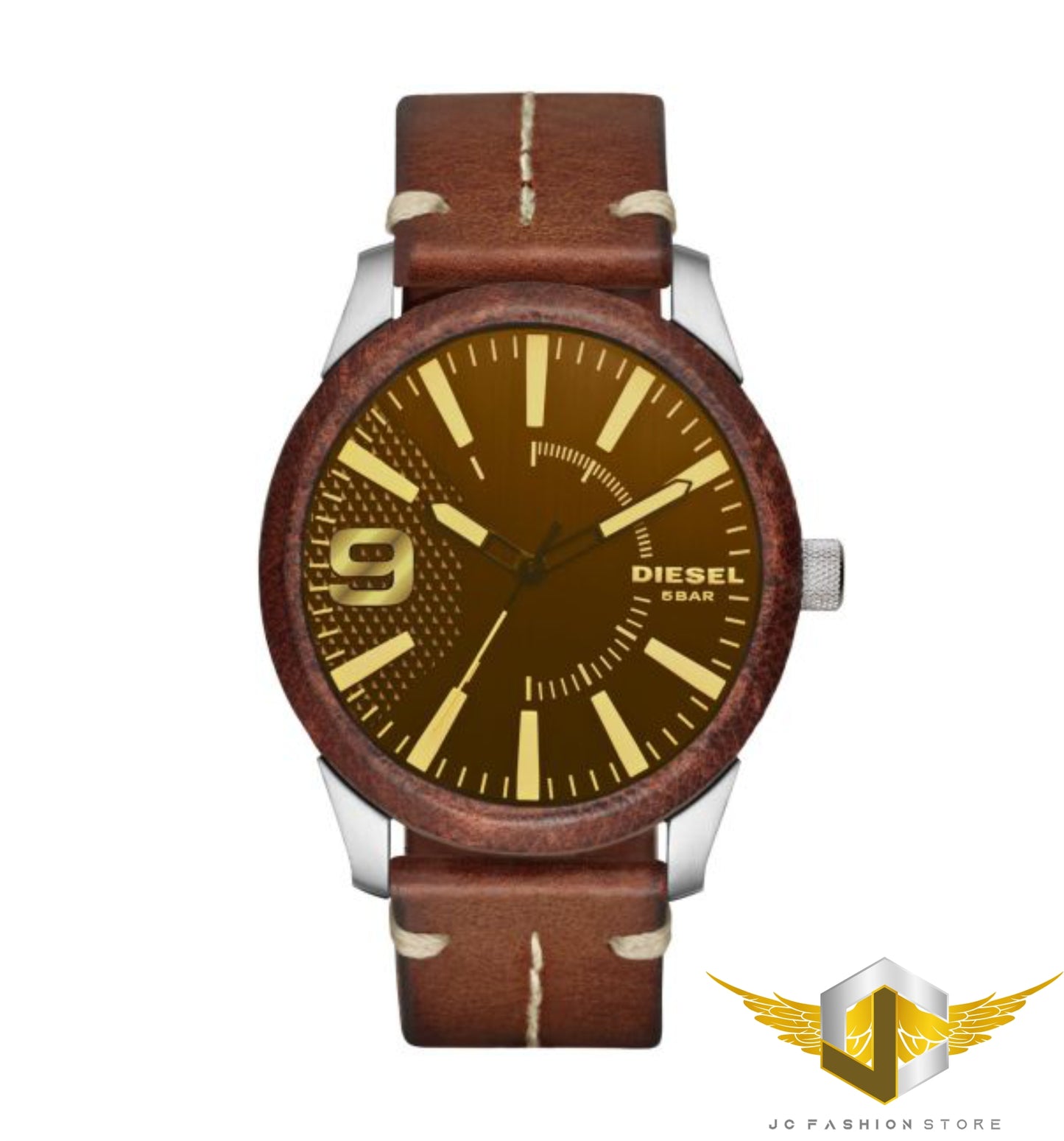 DIESEL MEN'S WATCH LEATHER DZ1800