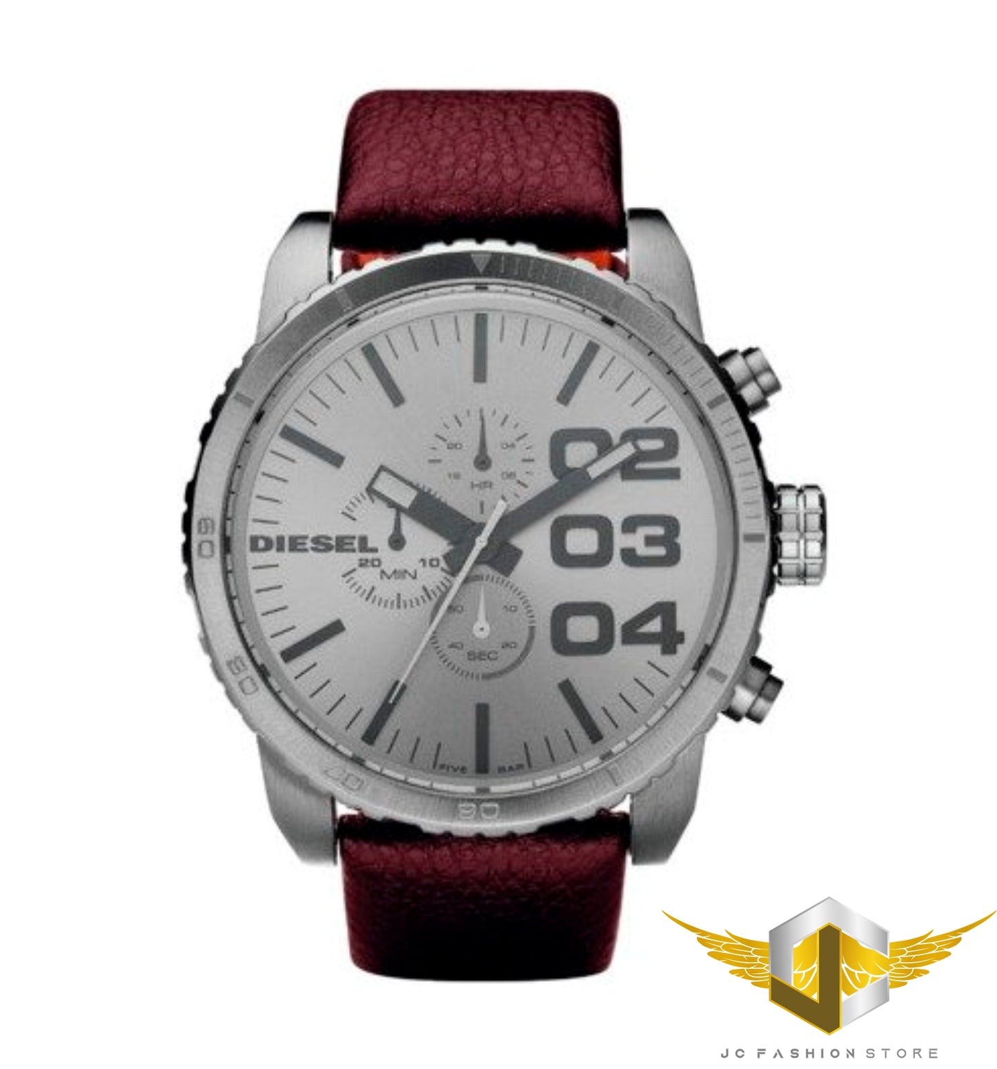 DIESEL MEN'S LEATHER WATCH DZ4210