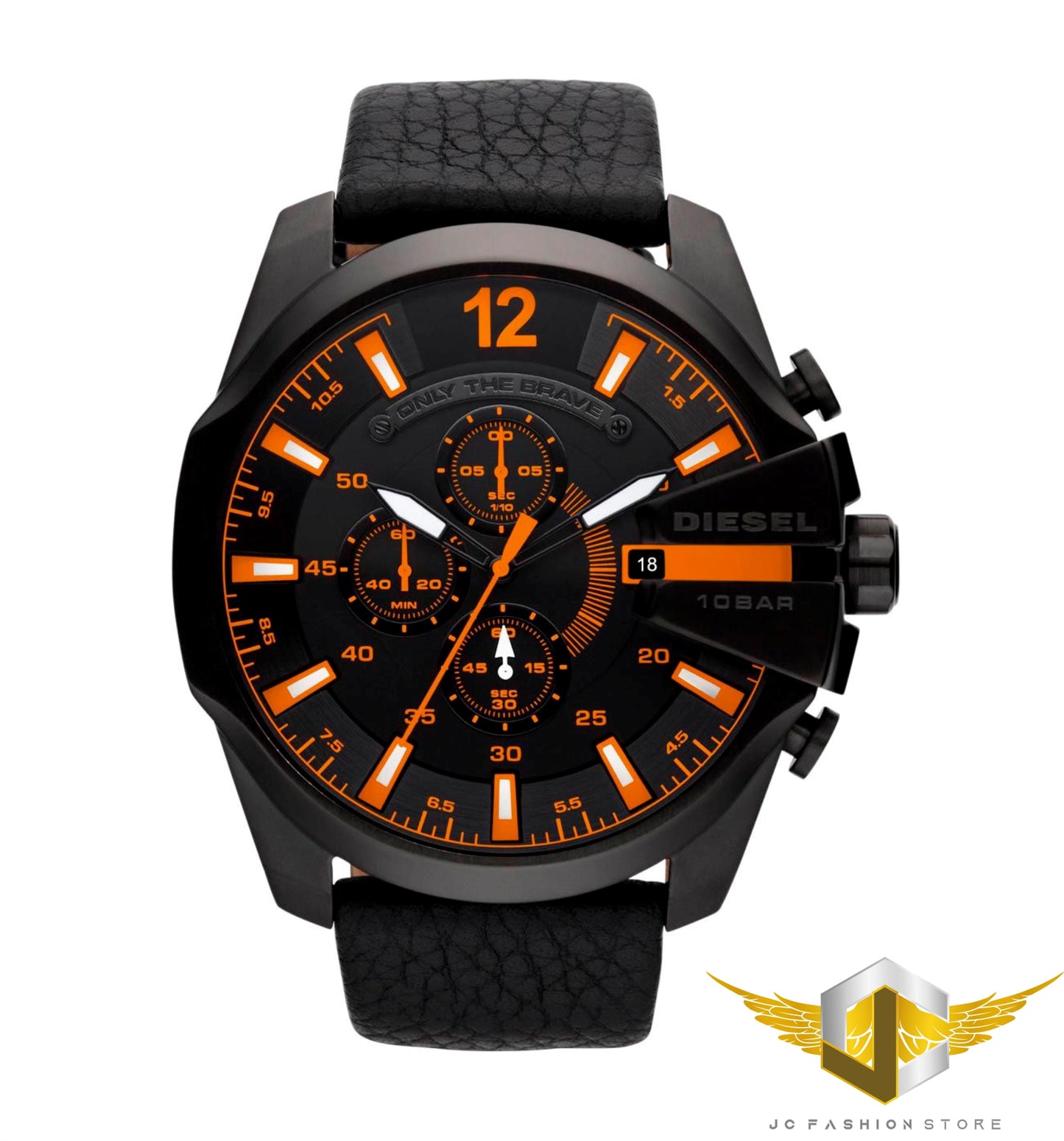 DIESEL MEN'S LEATHER WATCH DZ4291