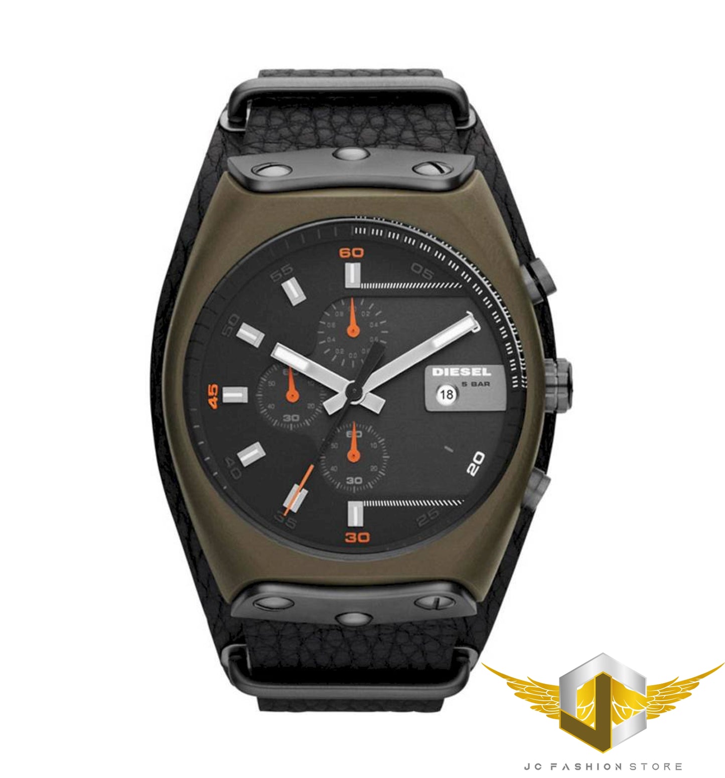 DIESEL MEN'S LEATHER WATCH DZ4295