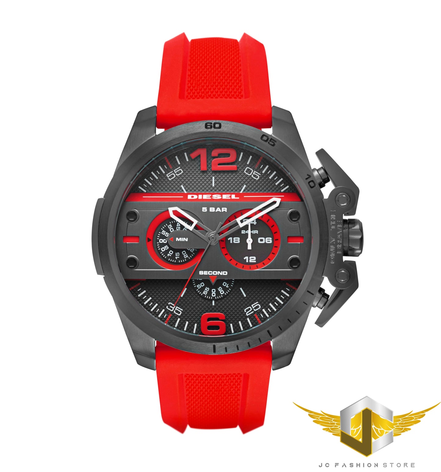 DIESEL MEN'S ONLY THE BRAVE RED WATCH DZ4388