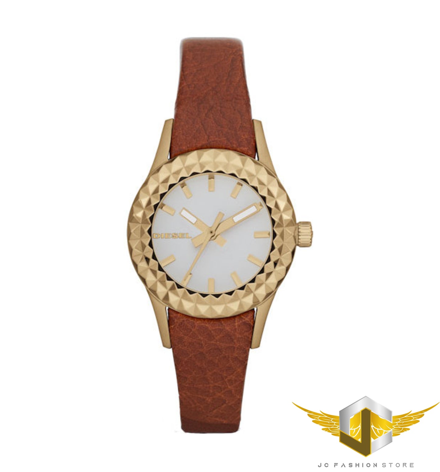 DIESEL LADIE'S TIME PIECE COLLECTION BROWN LEATHER WATCH DZ5311