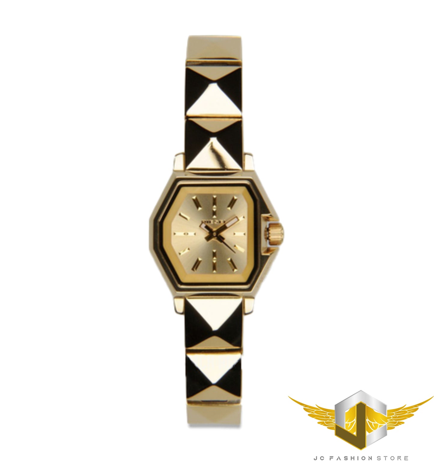 DIESEL LADIE'S EXTRAVAGANZA GOLD IP PYRAMID WATCH DZ5391