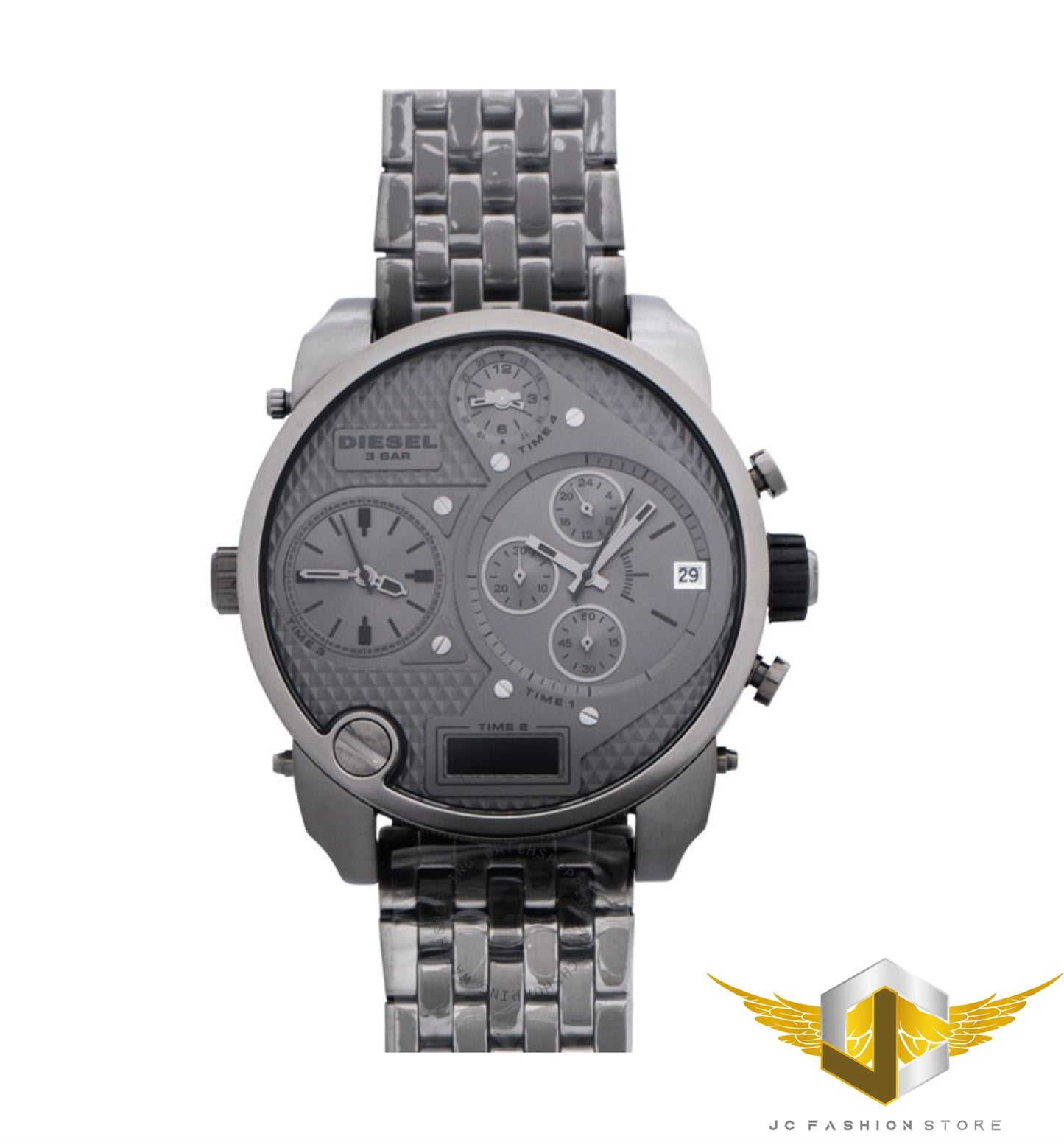 Diesel Men's Four Time Zone Grey Watch DZ7247