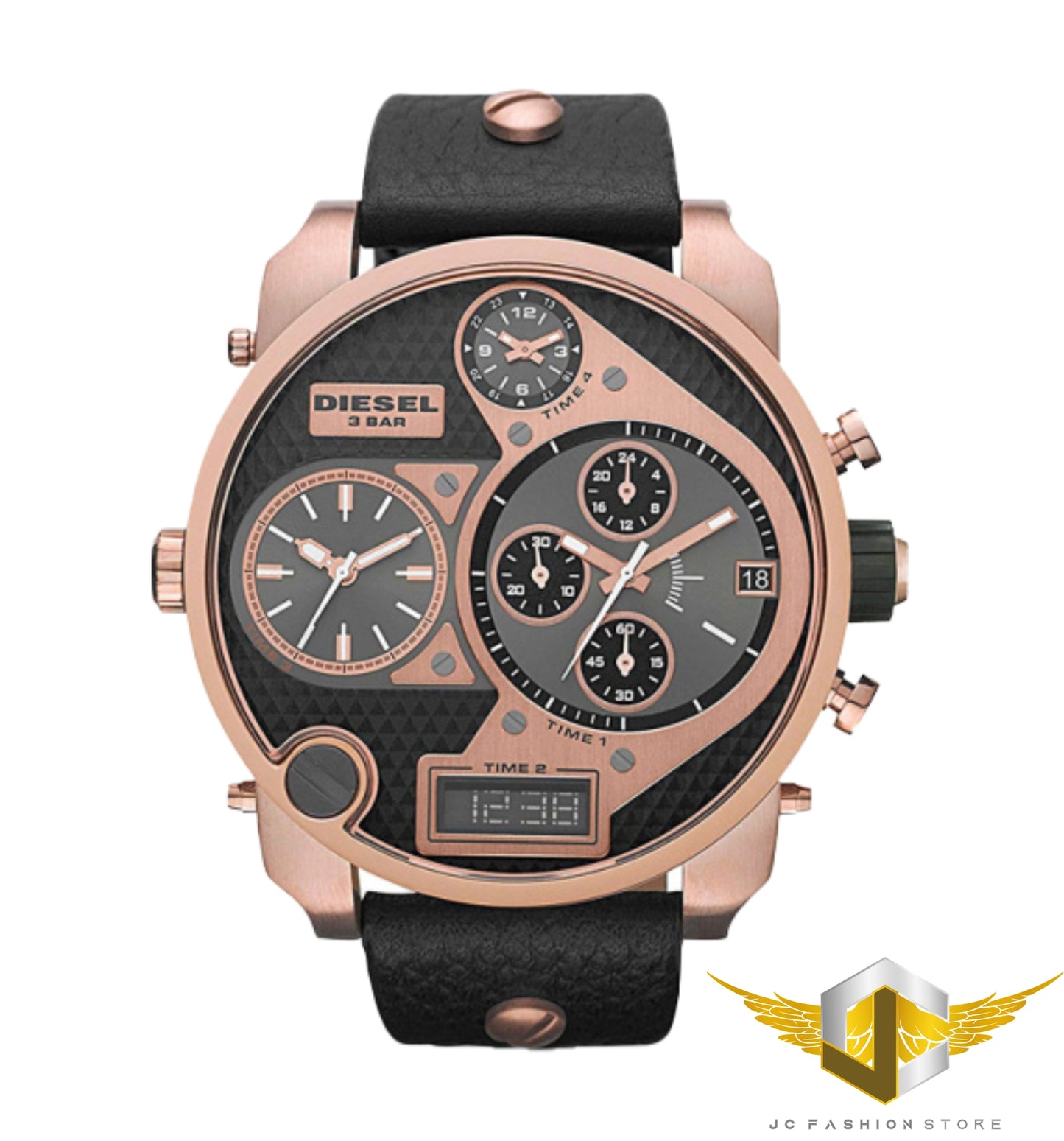 DIESEL MEN'S LEATHER WATCH DZ7261