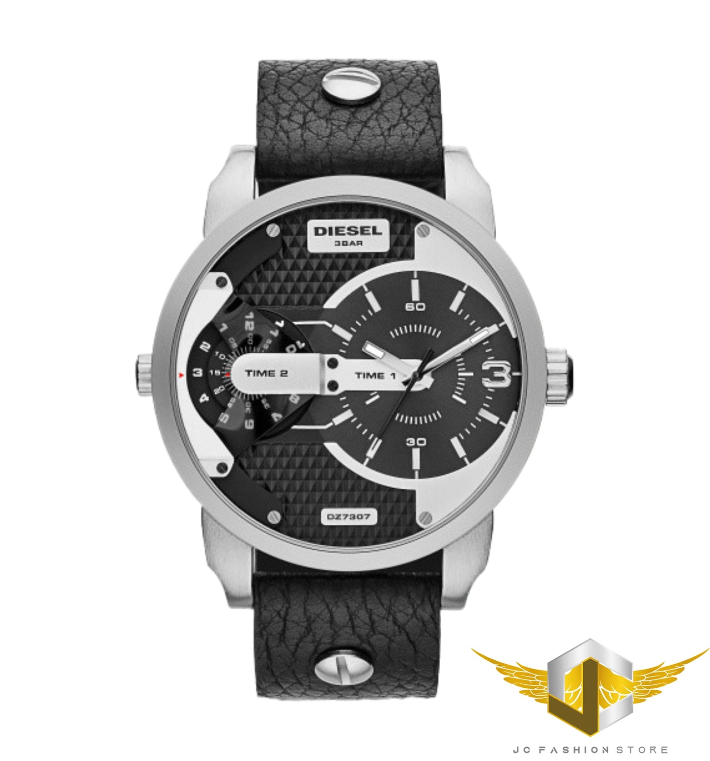 DIESEL MEN'S PREMIUM COLLECTION 2 TIME ZONE WATCH DZ7307