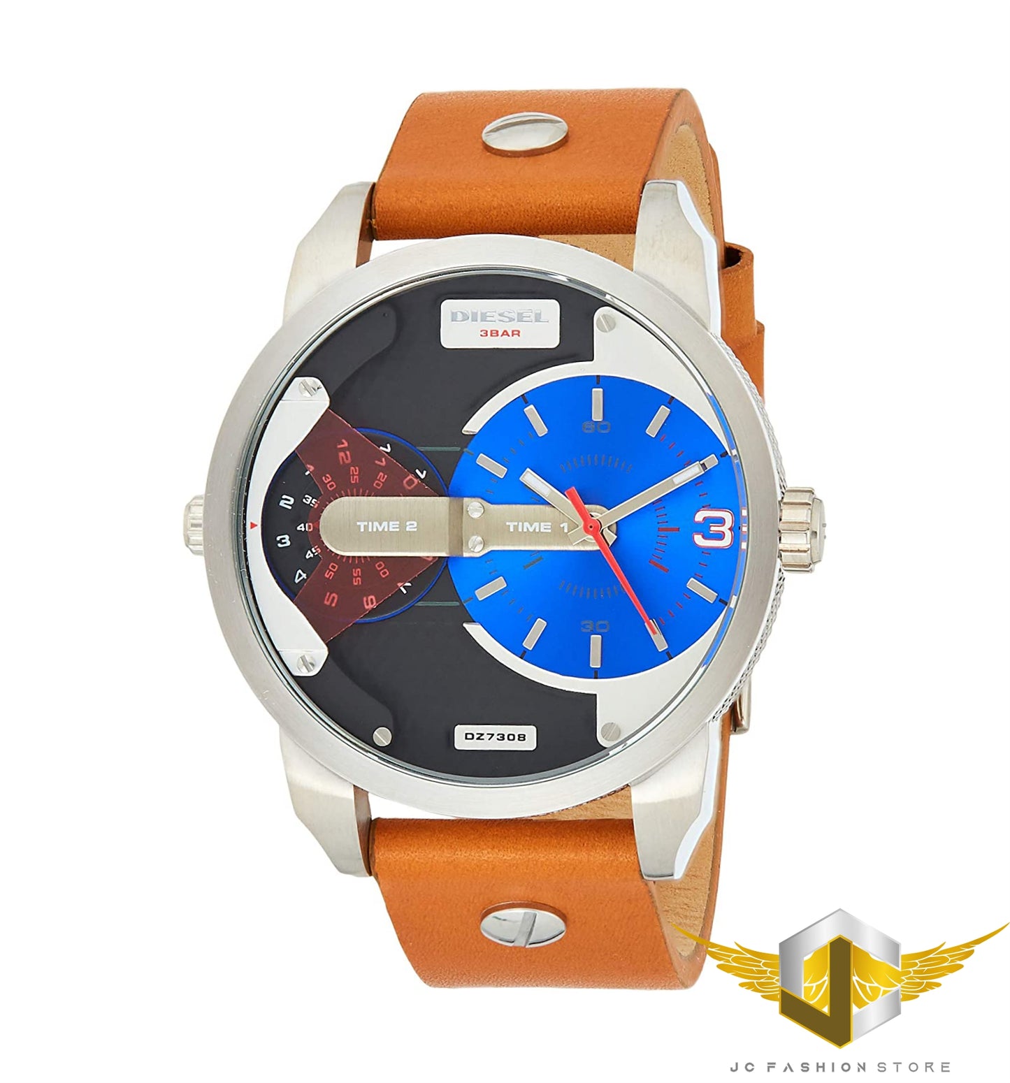 DIESEL MEN'S PREMIUM COLLECTION 2 TIME ZONE WATCH DZ7308