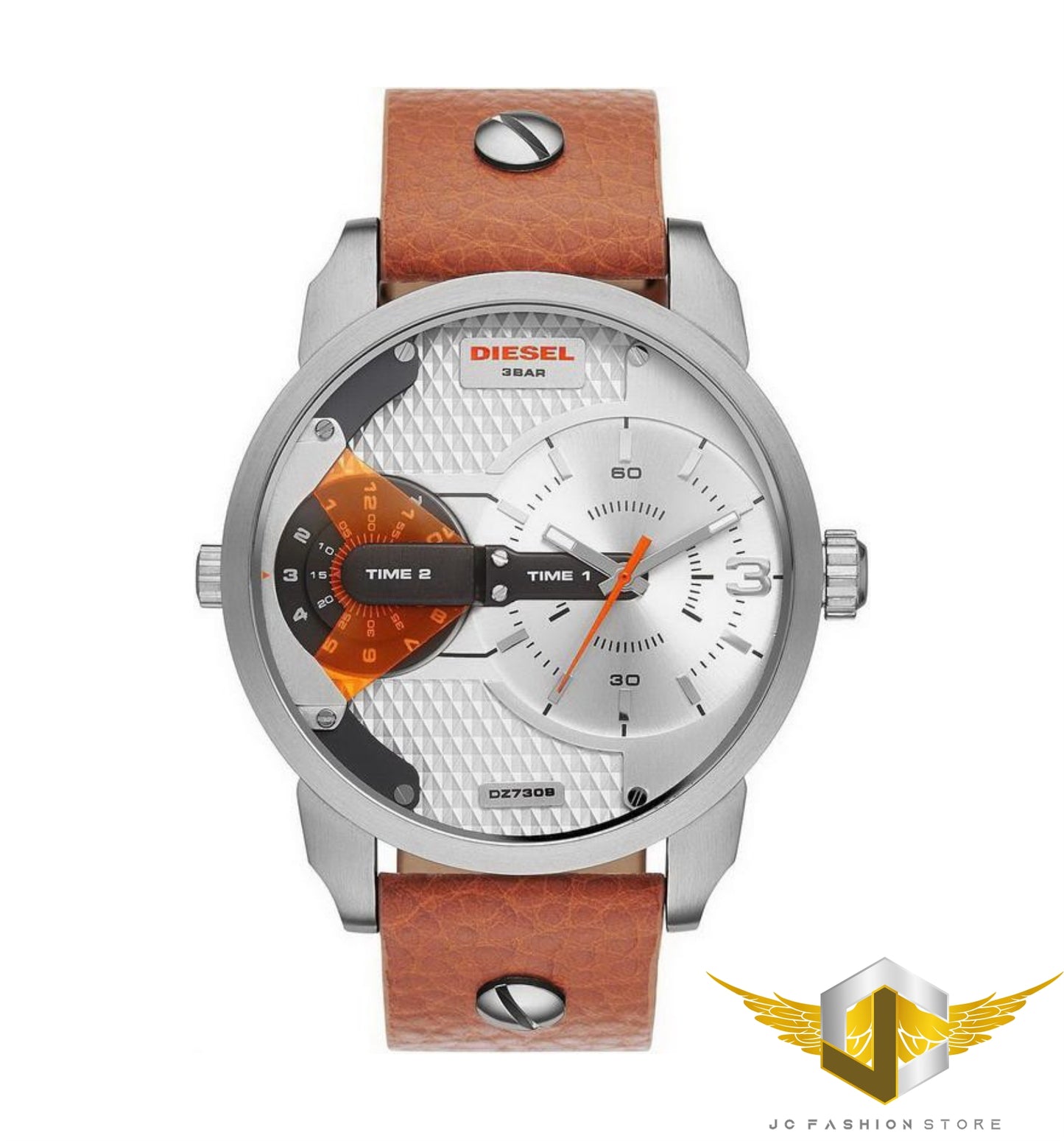 DIESEL MEN'S PREMIUM COLLECTION 2 TIME ZONE WATCH DZ7309