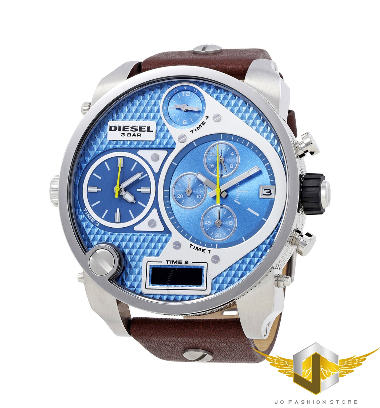 DIESEL MEN'S LEATHER WATCH DZ7322