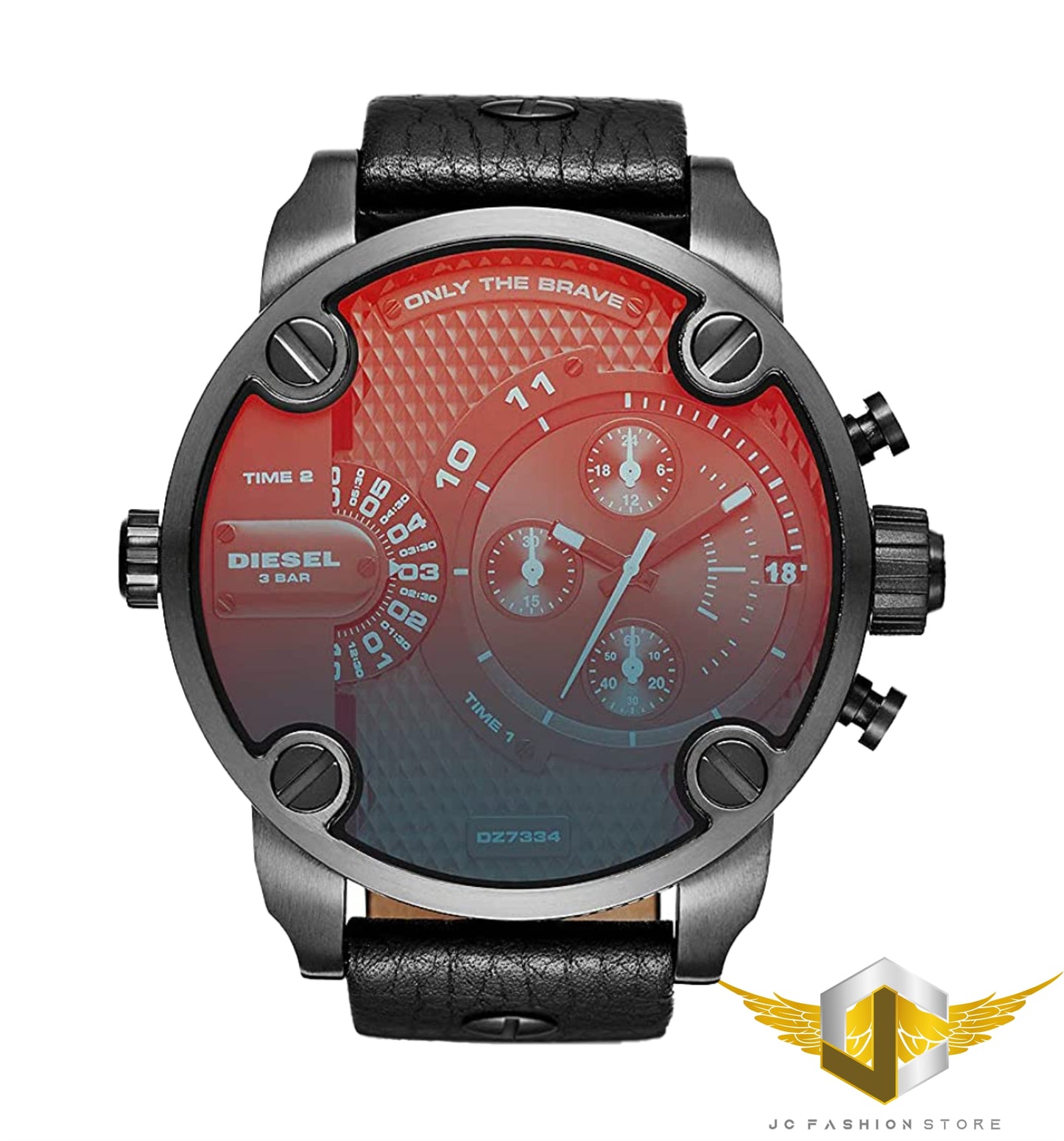 DIESEL MEN'S PREMIUM COLLECTION 2 TIMES REFLECTED GLASS WATCH DZ7334