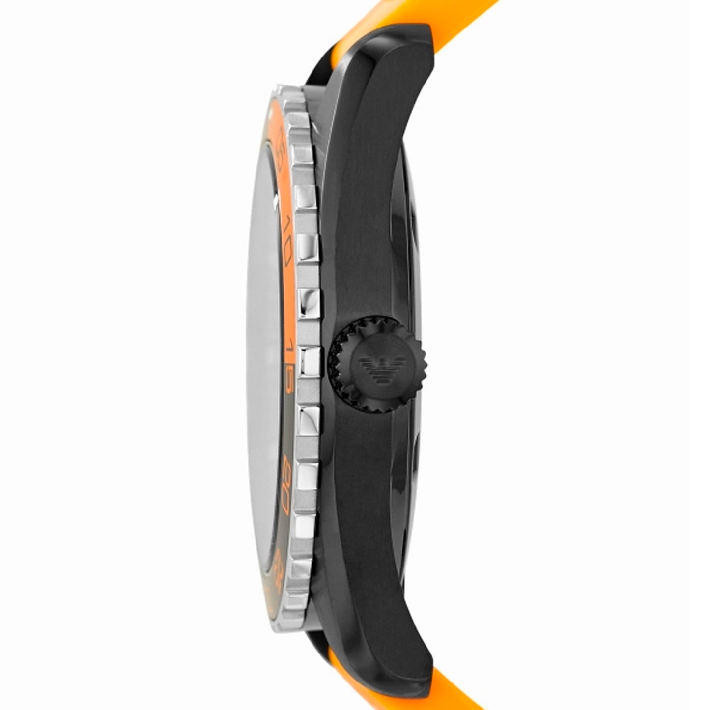 EMPORIO ARMANI MEN'S ORANGE RUBBER SPORT WATCH AR6046