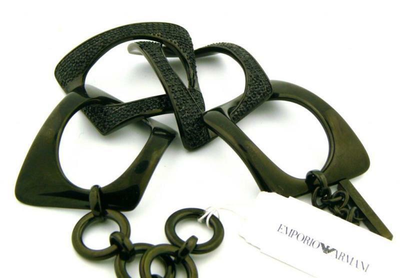 Emporio Armani ladies Black Glitz bracelet EGS1565001
